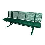 Premier Polysteel Champion Supreme Bench, 4 ft, with Backrest