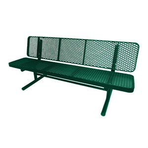 Premier Polysteel Champion Supreme Bench, 4 ft, with Backrest