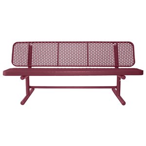 Premier Polysteel Champion Supreme Bench, 6 ft, with Backrest