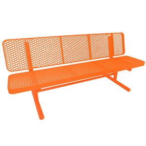 Premier Polysteel Champion Supreme Bench, 8 ft, with Backrest