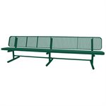 Premier Polysteel Champion Supreme Bench, 10 ft, with Backrest