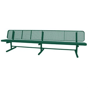 Premier Polysteel Champion Supreme Bench, 10 ft, with Backrest