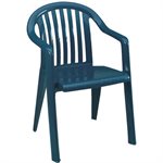 Stackable Chair, Miami Low Back, Amazon Green, Case of 16