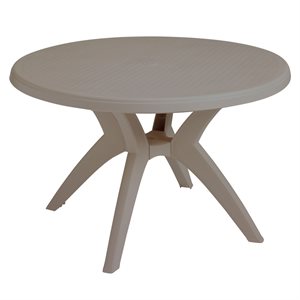 Ibiza Y-Leg Table 46" Round, French Taupe