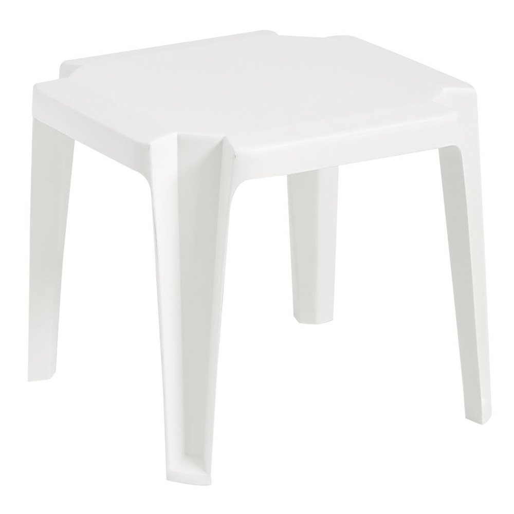 Miami Cocktail Table, 17" Square, White, Case of 6