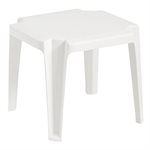 Miami Cocktail Table, 17" Square, White, Case of 6