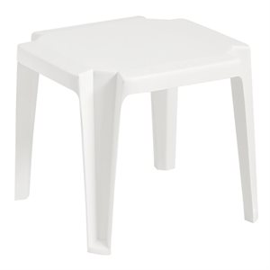 Miami Cocktail Table, 17" Square, White, Case of 6