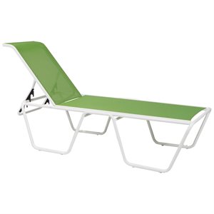 Oasis Sling Elevated Stacking Chaise Lounge