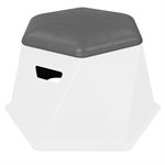 Splash Series 13" Twisted Hex Stool / Table (Select Color)