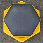 Splash Series 13" Twisted Hex Stool / Table (Select Color)