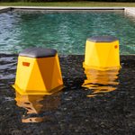Splash Series 13" Twisted Hex Stool / Table (Select Color)