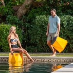 Splash Series 18" Twisted Hex Stool / Table (Select Color)