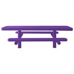 Premier Polysteel 8 ft ADA Accessible Table, Dual Pedestal, Direct Bury