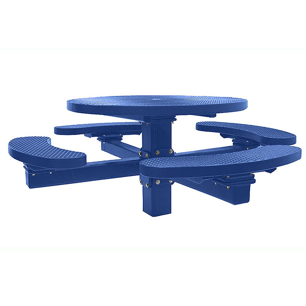 Premier Polysteel 4 ft Round Table, Single Pedestal, Direct Bury, without Umbrella Hole
