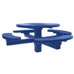 Premier Polysteel 4 ft Round Table, Single Pedestal, Direct Bury, without Umbrella Hole
