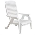 Bahia Stackable Chair, White, Case of 10