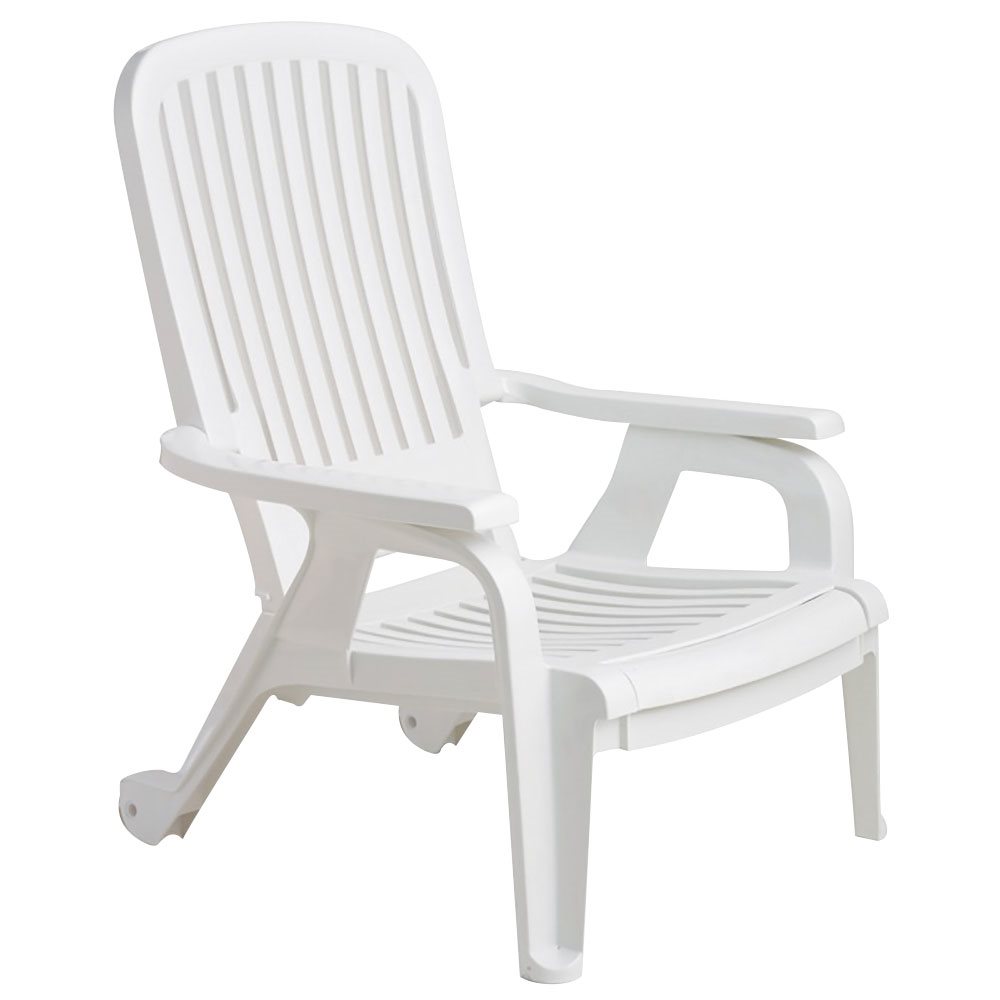 Bahia Stackable Chair, White, Case of 2