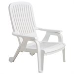 Bahia Stackable Chair, White, Case of 2