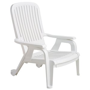 Bahia Stackable Chair, White, Case of 2