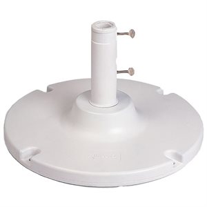 Grosfillex Umbrella Base, 35 Lb. with 10" Stem, White