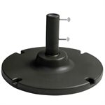 Grosfillex Umbrella Base, 35 Lb. with 10" Stem, Black