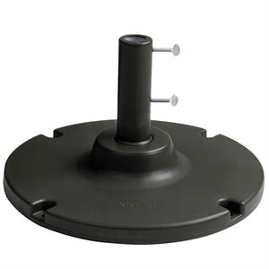Grosfillex Umbrella Base, 35 Lb. with 10" Stem, Black