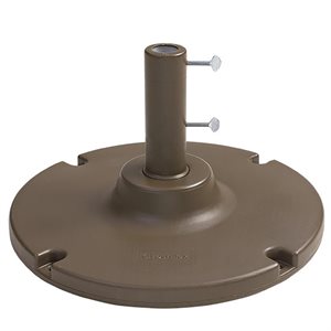 Grosfillex Umbrella Base, 35 Lb. with 10" Stem, Bronze