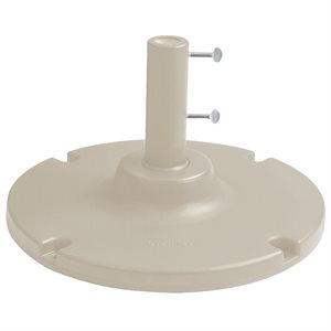 Grosfillex Umbrella Base, 35 Lb. with 10" Stem, Sandstone