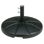 Grosfillex Umbrella Base, Resin, Fillable, Black