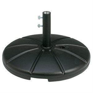 Grosfillex Umbrella Base, Resin, Fillable, Black