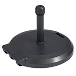 Grosfillex Umbrella Base, 84 Lb. Free Standing With Wheels, Charcoal