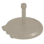 Grosfillex Umbrella Base, 84 Lb. Free Standing With Wheels, Sandstone
