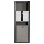 Sunset Towel Valet, Single Unit, Solid Gray / Volcanic Black