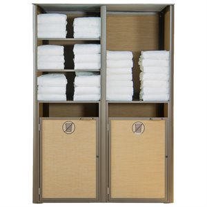 Sunset Towel Valet, Double Unit, Cognac / Fusion Bronze