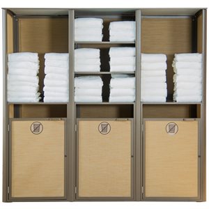 Sunset Towel Valet, Triple Unit, Cognac / Fusion Bronze