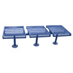 Premier Polysteel Grand Contour 3-Seat In-Line Bench, without Backrest, Surface Mount