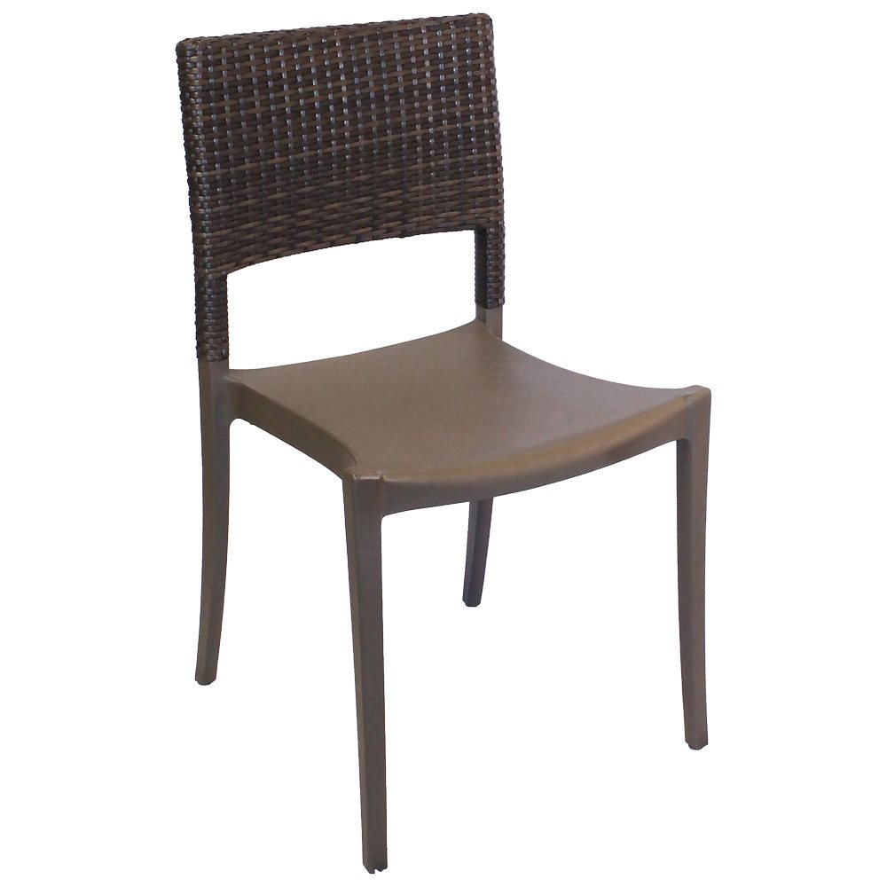 Java Stackable Chair, Bronze Frame, Case of 4