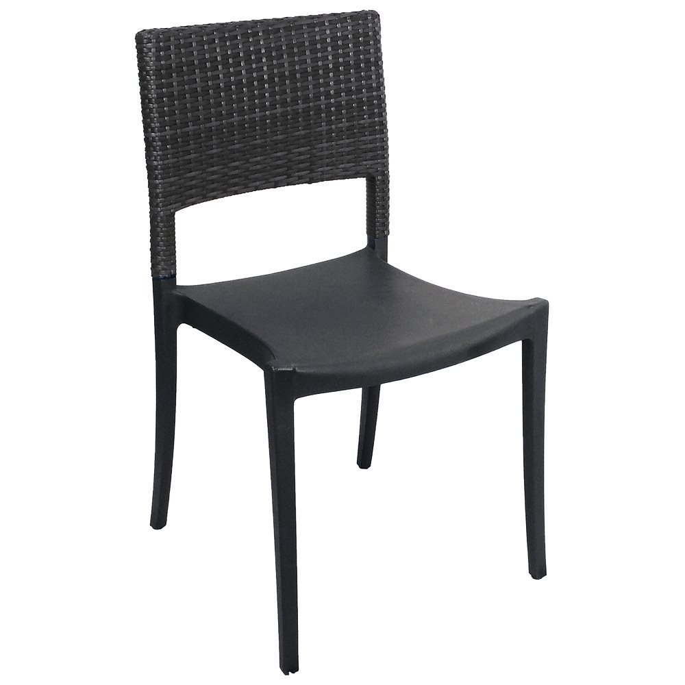Java Stackable Chair, Charcoal Frame, Case of 16
