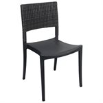 Java Stackable Chair, Charcoal Frame, Case of 4