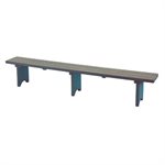 Plastic Bench, Free Standing, 6 Ft.
