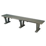 Plastic Bench, Free Standing - Wide, 6 Ft.
