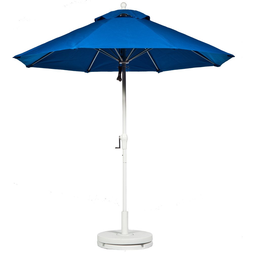 Fiberglass Market Umbrella with Crank, Auto Tilt, Octagon, 11 ft., Standard Color