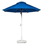 Fiberglass Market Umbrella with Crank, Auto Tilt, Octagon, 9 ft., Standard Color
