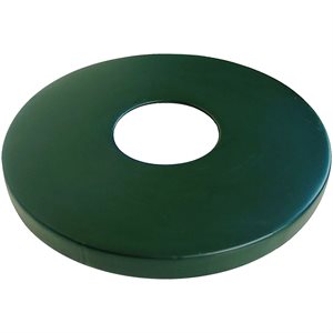Premier Polysteel Round Flat Lid W / 8" Opening, 32 Gallon