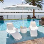 Splash Series Ripple Wide Table (Select Color)